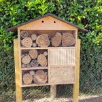 Insect hotel made by the association Le Pic vert.