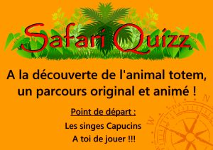 Panneau pédagogique " Safari Quizz".