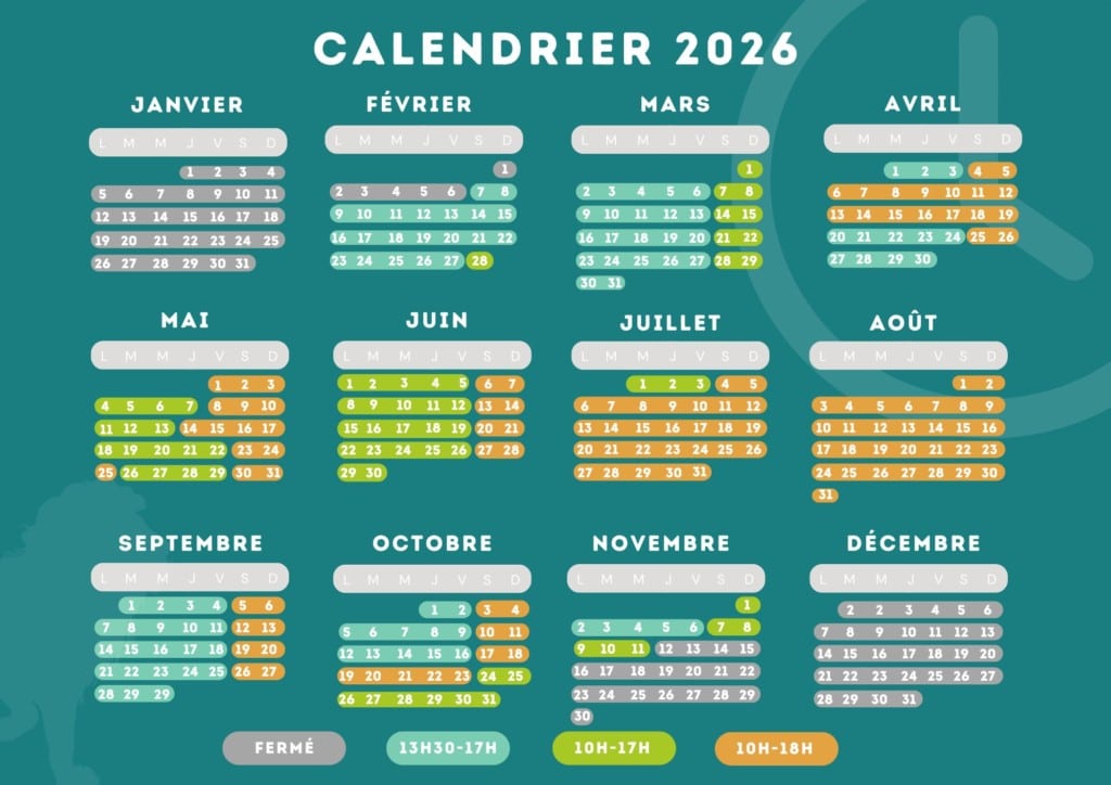 Horaires 2026